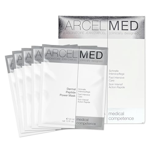 JEAN D'ARCEL ARCELMED - Dermal Peptide Power Mask - Tuchmaske - Anti-Aging Maske mit Repair-Sofort-Effekt - 5Stück