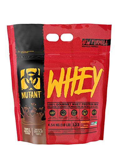 Mutant Whey | Muskelaufbauendes Molkeproteinpulver, mit Enzymen angereichert - Dreifach-Schoko-Geschmack - 4.54 kg