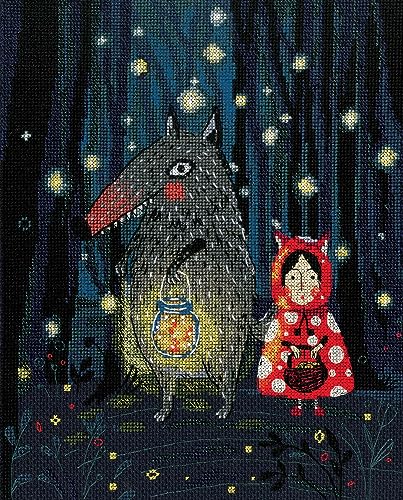 RTO M830 Counted Cross Stitch Gezählte Kreuzstich Geschichte von:, Story of Little Red Riding Hood (14 Ct)