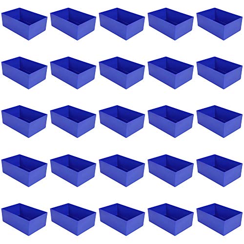 Industrienorm-Einsatzkasten f. Schubladen, blau 162x108x63 mm (LxBxH), aus Polystyrol 1 Packung = 25 Stück