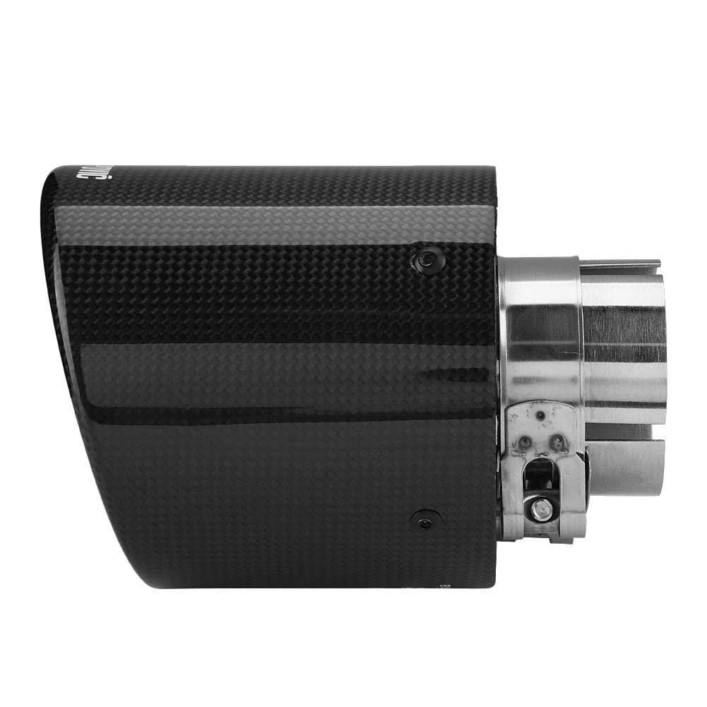 Broco Carbon-Faser-Art-Auto-Modified Einzel Outlet Auspuff Schalldämpfer Spitze Schwanz Throat 63-114mm