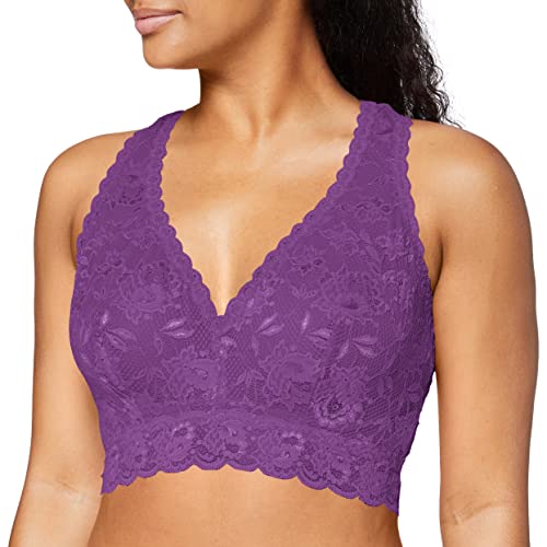 Cosabella Damen Say Never Curvy Racie Racerback Bralette Plunge-BH, Zyclamen, Medium