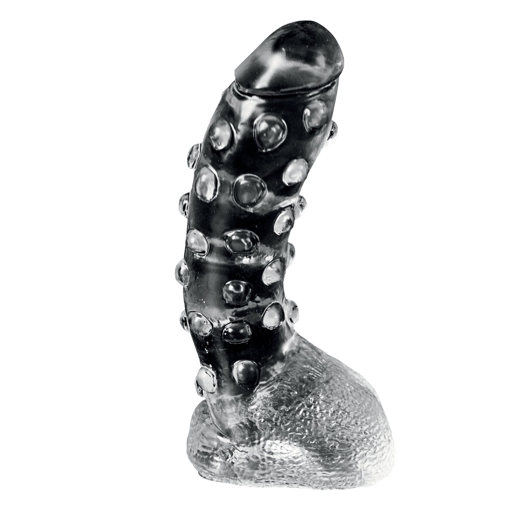Dark Crystals by Mister B. Tonguebite - Dildo - circa 22.5 cm lang - Durchmesser 6.4 cm - transparent, 1 Stück