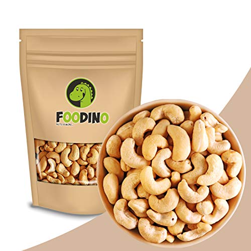 Cashewkerne naturbelassen Cashewnüsse ungesalzen ungeröstet Cashew Kerne ganz ungeschwefelt 100% Natural Cashews unbehandelt 500g - 5kg wiederverschließbar Premium Qualität FOODINO (2,5kg)