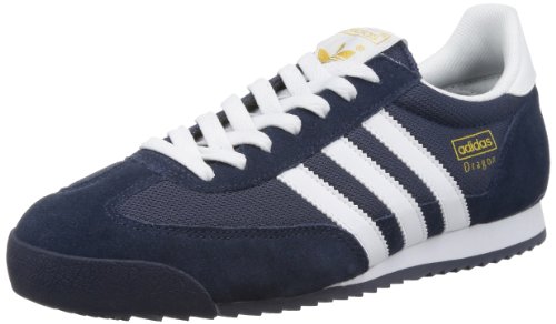 adidas Originals Herren Dragon Sneakers, Blau (NEW NAVY / WHITE / METALLIC GOLD), 44 EU (9.5 UK)