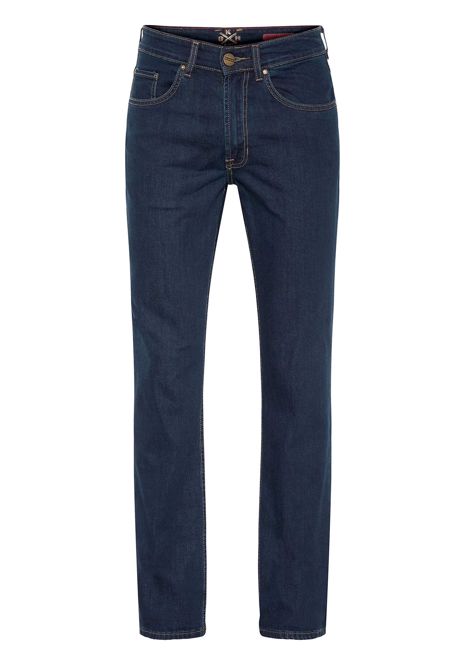 Oklahoma Jeans Herren Straight Jeans R140, Blau (Overdyed 004), W34/L34