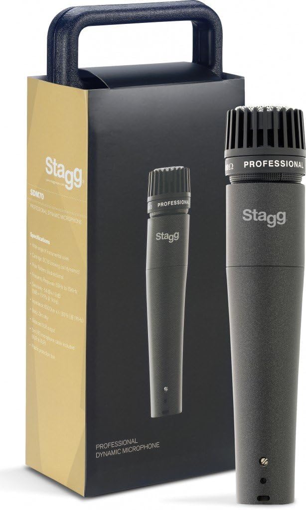 Stagg SDM70 Professionelles Dynamisches Mikrofon mit Mehrzweck-Kardioide
