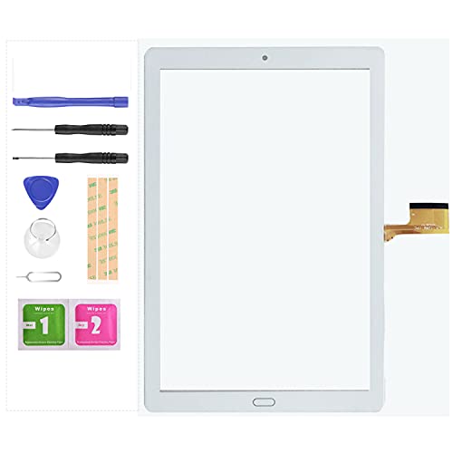 LADYSON Touchscreen für 25,7 cm (10,1 Zoll) MJK-1289-FPC Tablet Touch Panel Digitizer MJK-1289 -FPC Kids PC Multitouch Glas Ersatzteile Kits (weiß)