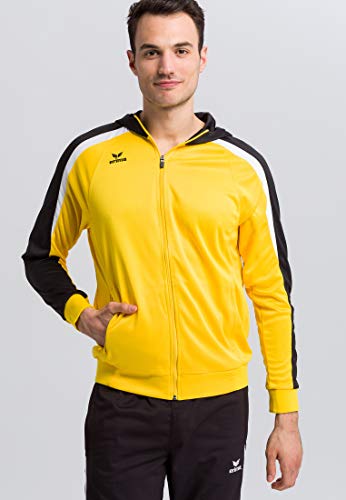 Erima Herren Liga 2.0 Trainingsjacke mit Kapuze Jacke, gelb/Schwarz/Weiß, 4XL