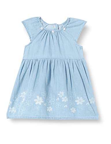 Chicco Baby - Mädchen Kurzärmliges Kleid, Jeanshosen (665), 12 Monate