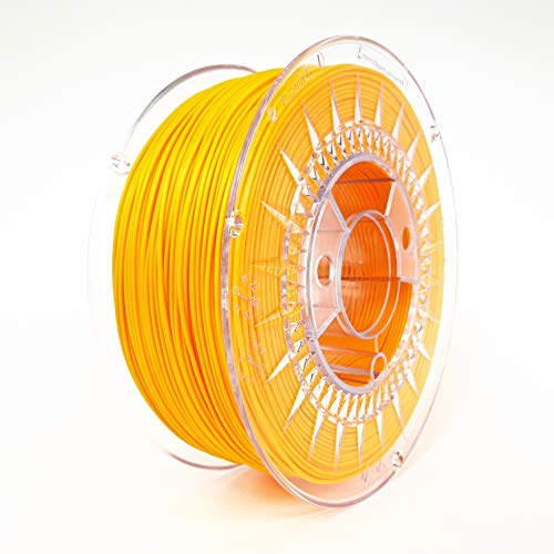 Devil Design | Filament | PLA bright Orange | 1.75 | 1kG | für Anfänger und Fortgeschrittene | Top Haftung | wenig Stringing | leicht zu drucken | verzugsarm und geruchslos