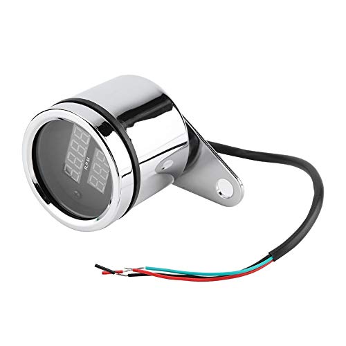 Tachometer-elektronische Tachometer-Lehre 2 in 1 Motorrad LED Digital Voltmeter Tachometer
