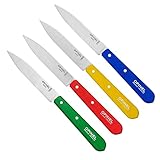 Opinel Küchenmesser, Set mit 4 Messern, verschiedene Farben (Artikel-Nr.: 254316)