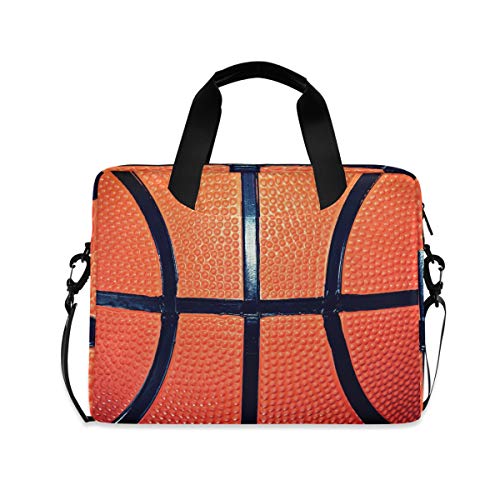 PUXUQU Sport Ball Basketball Laptoptasche 15.6 Zoll Laptop Tasche Aktentasche Hülle Notebooktasche Handtasche Schulter Tasche für Uni Arbeit Business