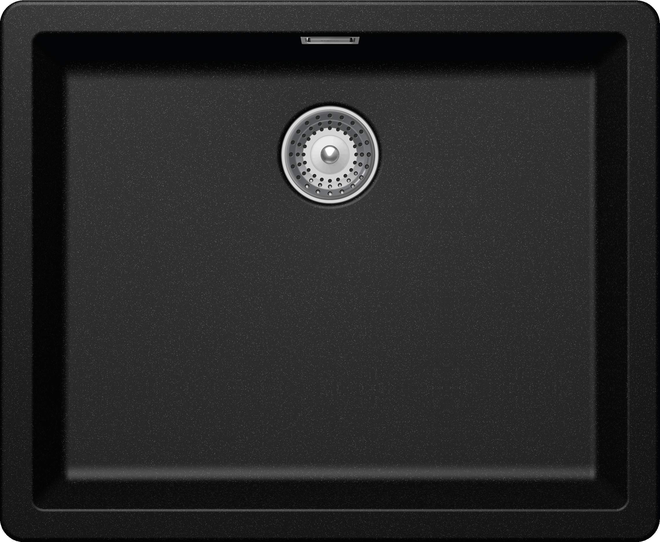 SCHOCK GREN100LAMAG N-100L-A kompakte Küchenspüle 55,6 x 45,6 cm Greenwich N-100L Magma-CRISTADUR schwarze Granitspüle ohne Abtropffläche ab 60 cm Unterschrank-Breite