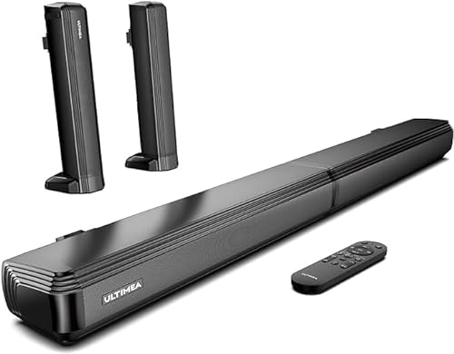 ULTIMEA 2-in-1 Soundbar für Fernseher, Abnehmbare Soundbar für TV Geräte, ARC