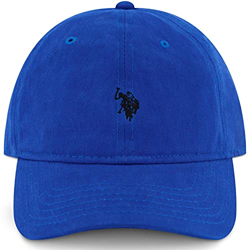 U.S. POLO ASSN. Herren Cotton Adjustable Curved Brim Baseball Cap with Embroidered Small Pony Logo Baseballkappe, königsblau, Einheitsgröße