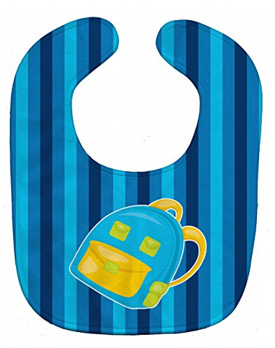 Caroline's Treasures Back to School Rucksack Baby Lätzchen, blau, groß