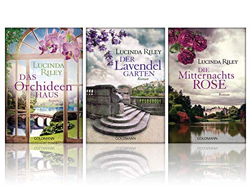 Lucinda Riley | 3er Band als Taschenbuch Set | Das Orchideenhaus + Der Lavendelgarten + Die Mitternachtsrose