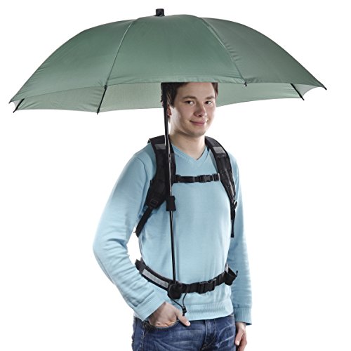 Walimex pro Swing handsfree Regenschirm Oliv mit Tragegestell
