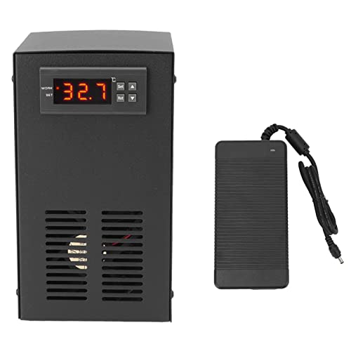Feilei Wasserkühler-Kühlsystem, praktische elektrische Echtzeit-Überwachung Hochleistungs-Design-Aquarium-Wasserkühler-Wärmer für Aquarium EU-Stecker 100‑240 V
