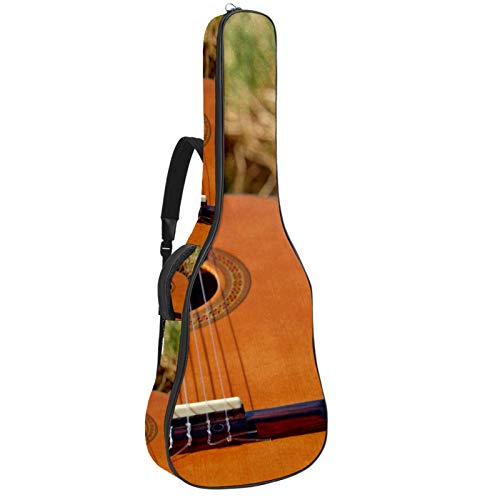 Gitarrentasche mit Reißverschluss, wasserdicht, weich, für Bassgitarre, Akustik- und klassische Folk-Gitarre, E-Gitarre, Saiteninstrument