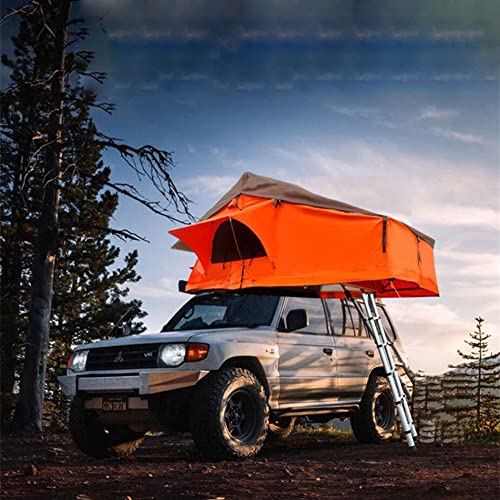 Dachzelte, Fahrzeugdachzelt für Autos, Auto-Camping-Dachzelt, langes Softtop-Zelt mit Leiter