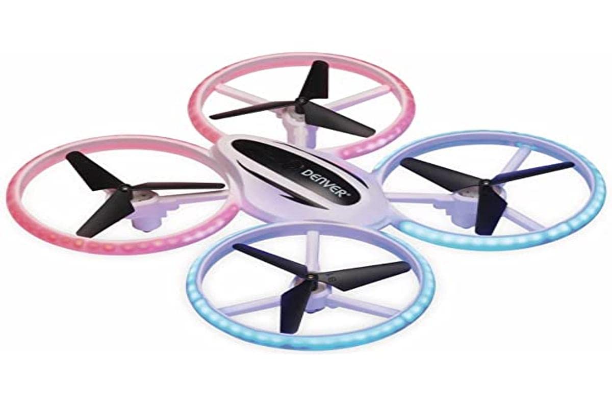 DENVER® Drohne 17 cm, 4 Kanal mit Gyroskop und LED Licht