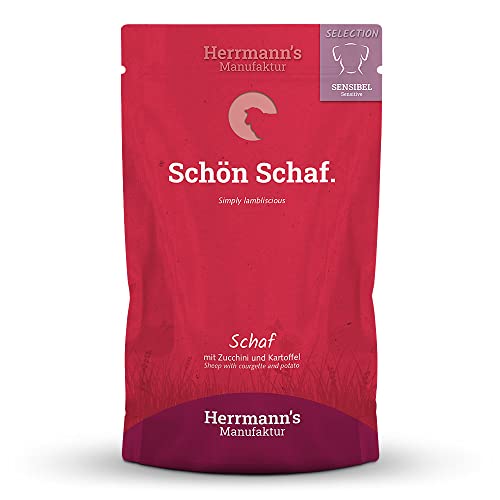 Herrmann's - Selection Sensibel Schaf mit Zucchini und Kartoffeln - 15 x 150g - Nassfutter - Hundefutter