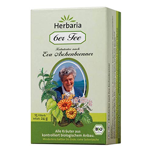 Herbaria 6er Tee Eva Aschenbrenner, Bio, 4 x 15 Filterbeutel
