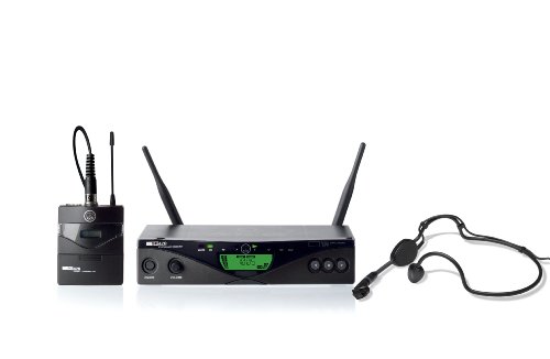 AKG Pro Audio WMS470 Sports Set Band 7 kabelloses Handmikrofonsystem mit SR470 stationärem Empfänger, PT470 Bodypack Transmitter und C544L Headworn Mikrofon