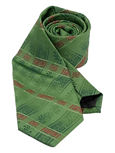 Moschen-Bayern Herren Krawatte Trachtenkrawatte Seidenkrawatte 100% Seide Grün