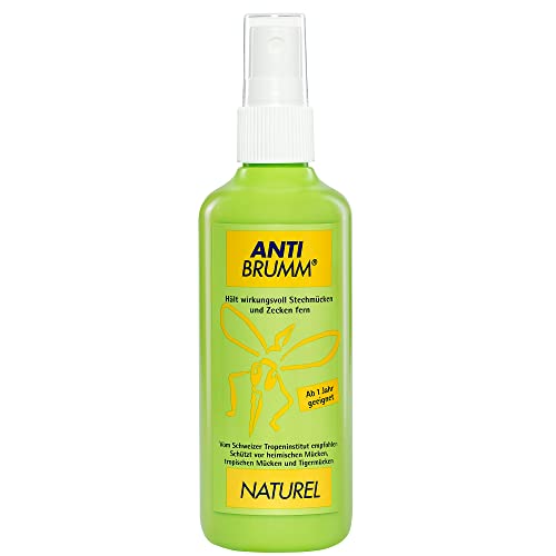 Anti Brumm® Naturel, Mückenspray mit Eucalyptus citriodora Öl, Pumpspray, 150 ml, Insektenrepellent auf pflanzlicher Basis für sicheren Schutz gegen Mücken und Zecken