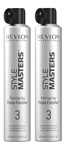 2er Strong Hold Revlon Photo Finisher Style Masters Hairspray 3 Strong Hold 500 ml