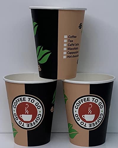 Ol-Gastro-Bedarf 1000 Coffee to GO Becher 300 ml Kaffeebecher Pappbecher Coffeebecher Becher