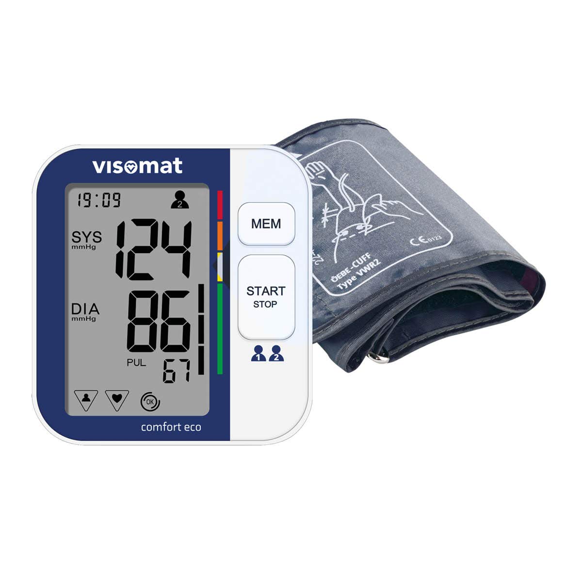 visomat 24026 comfort eco - Oberarm Blutdruckmessgerät, vollautomatische und sichere Blutdruckmessung, validierte Messgenauigkeit, Hersteller mit über 40Jahren Erfahrung, 1 Stück (1er Pack)