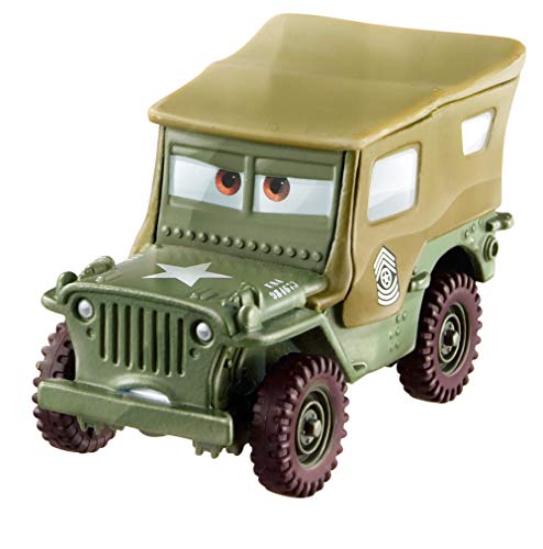 Mattel Disney Cars FJH95 "3 Die-Cast Sarge" Fahrzeug