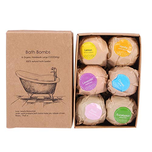 Handgemachte Badebombe, Badebomben Geschenkset, natürliche und organische tragbare Spa-Badewanne für Frauen Schaumbad Mädchen