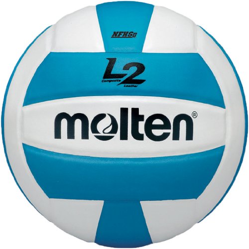 Molten Premium Competition L2 Volleyball, NFHS zugelassen, Unisex, Aqua/White