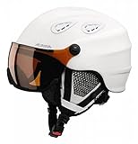 Alpina GRAP Visor HM – Skihelm, matt weiß, Gr. 57 – 61 cm