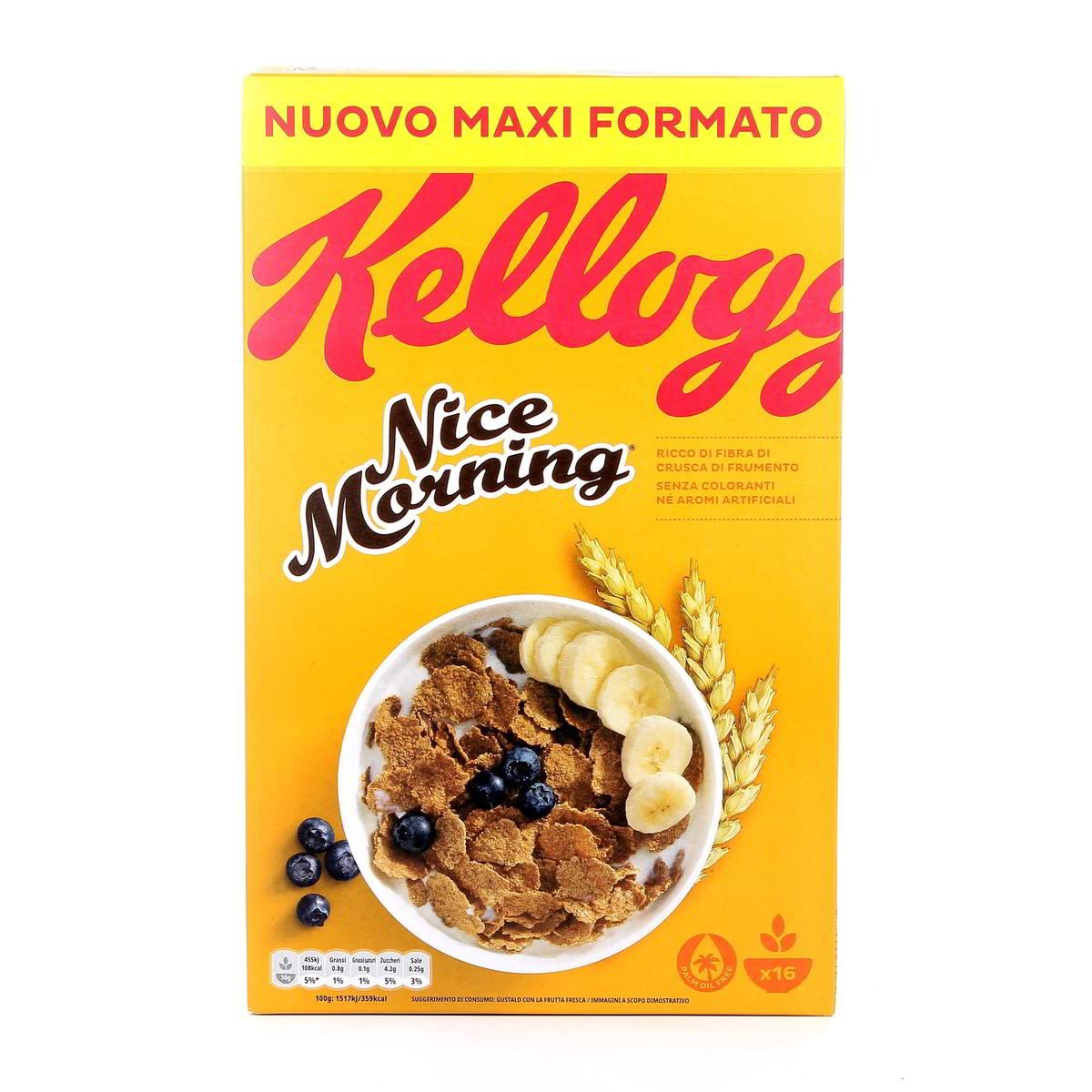 3x Kellogg's Nice morning mit natürlichen Weizenkleiefasern 500g