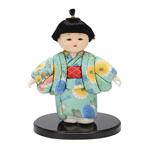 QWAMBVZE Heartrace 25 cm handgefertigte Puppe Japanische Hinamatsuri Sammlerstücke Haus Auto Lnterior Decor Japanisches Geschenk C