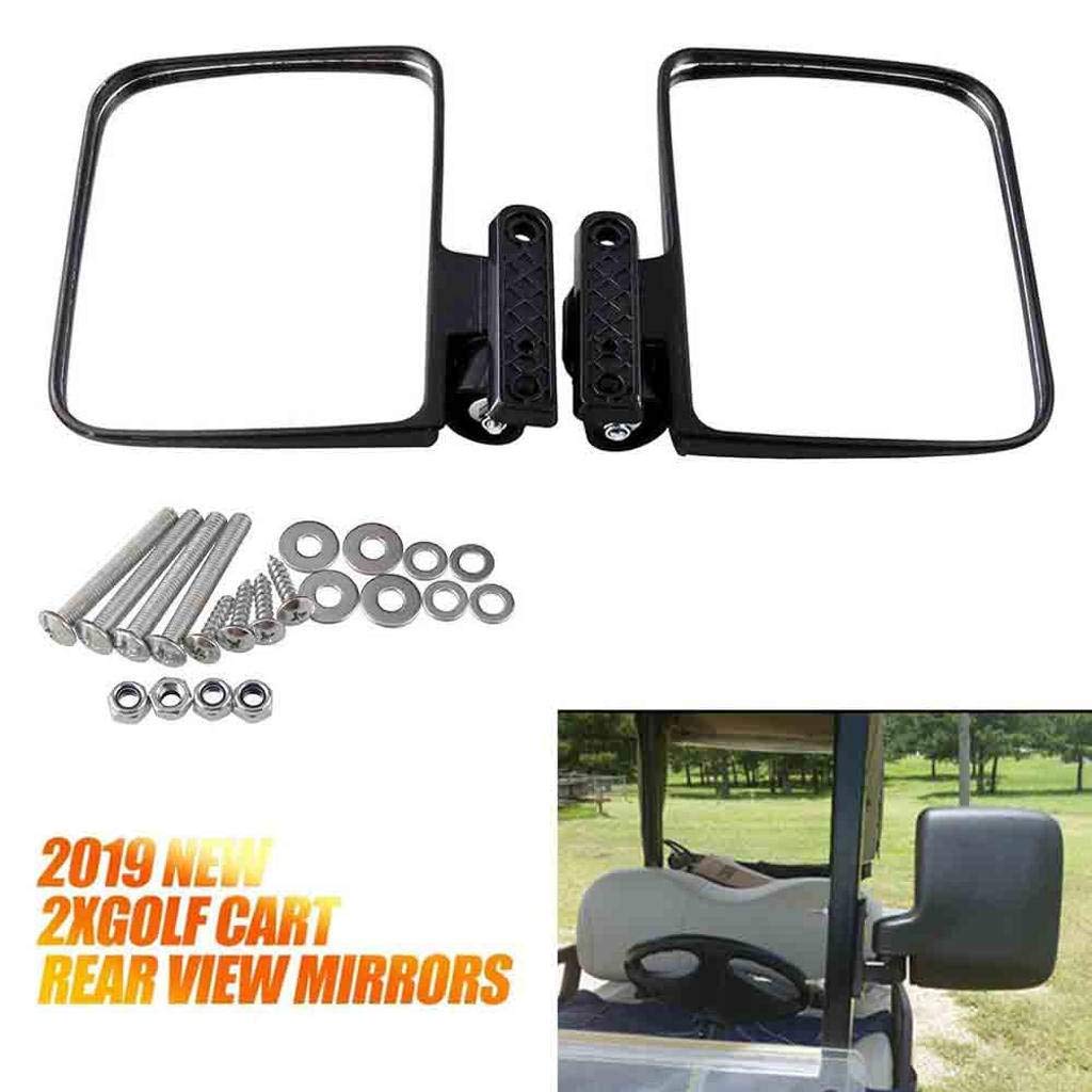 Universal Golfwagen RüCkspiegel Außenspiegel Set 2 Stück Golfwagen Spiegel Mit Flexibler Halterung, Für Golfwagen-Rückansicht Spiegel
