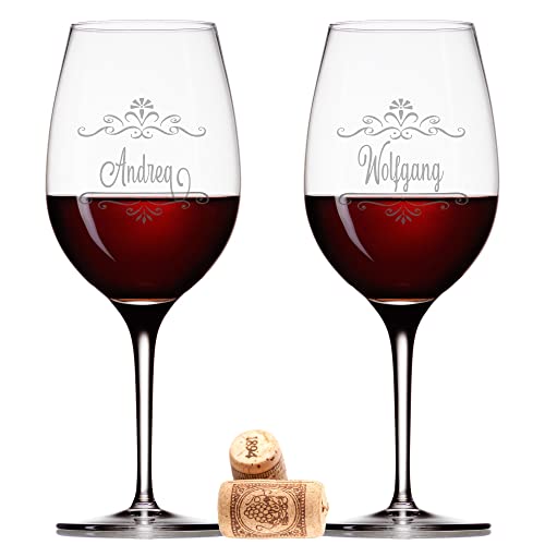 FORYOU24 2 Leonardo Weingläser mit Gravur Motiv Wie guter Wein Wein-Glas graviert Geburtstagsgeschenk