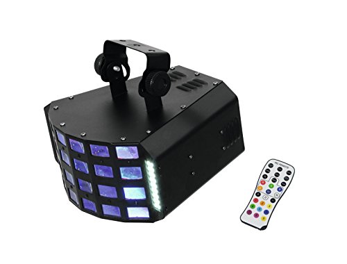 Eurolite LED D-30 Hybrid Strahleneffekt | Lichteffekt und Stroboskop in einem | DMX | Soundsteuerung | Effektlicht für Partyraum, Bühne, Bands, Clubs, Bars und Discotheken | Inklusive Fernbedienung