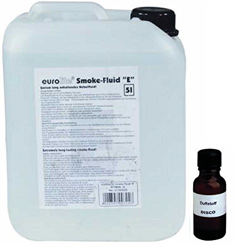 5 Liter Eurolite E (Extrem) Nebelfluid + 20 ml Duftstoff Disco-Energy, Smoke-Fluid, Nebel-Fluid-Flüssigkeit für Nebelmaschine