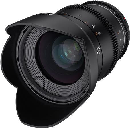 Samyang MF 35mm T1,5 VDSLR MK2 Canon M – lichtstarkes T1,5 Weitwinkel Cine- und Video Objektiv für Canon M Mount, 35 mm Festbrennweite, Follow Focus Zahnkränze Vollformat und APS-C, 8K Auflösung