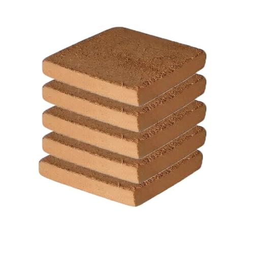 Coconut Fiber Brick, Coconut Fibre Bricks, Coconut Fiber Bricks for Planting, Organic Coconut Coir for Plants, Coconut Coir Bricks, Coconut Fiber Substrate, Coconut Core for Gardening (Color : 5pcs,