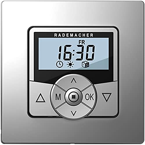 Rademacher Troll Comfort Zeitschaltuhr 5625-AL, Rohrmotor- & Rolladen-Steuerung, Aluminium/Grau