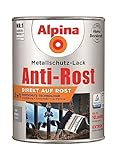 Alpina Metallschutzlack Anti-Rost Hellgrau 2,5 Liter matt